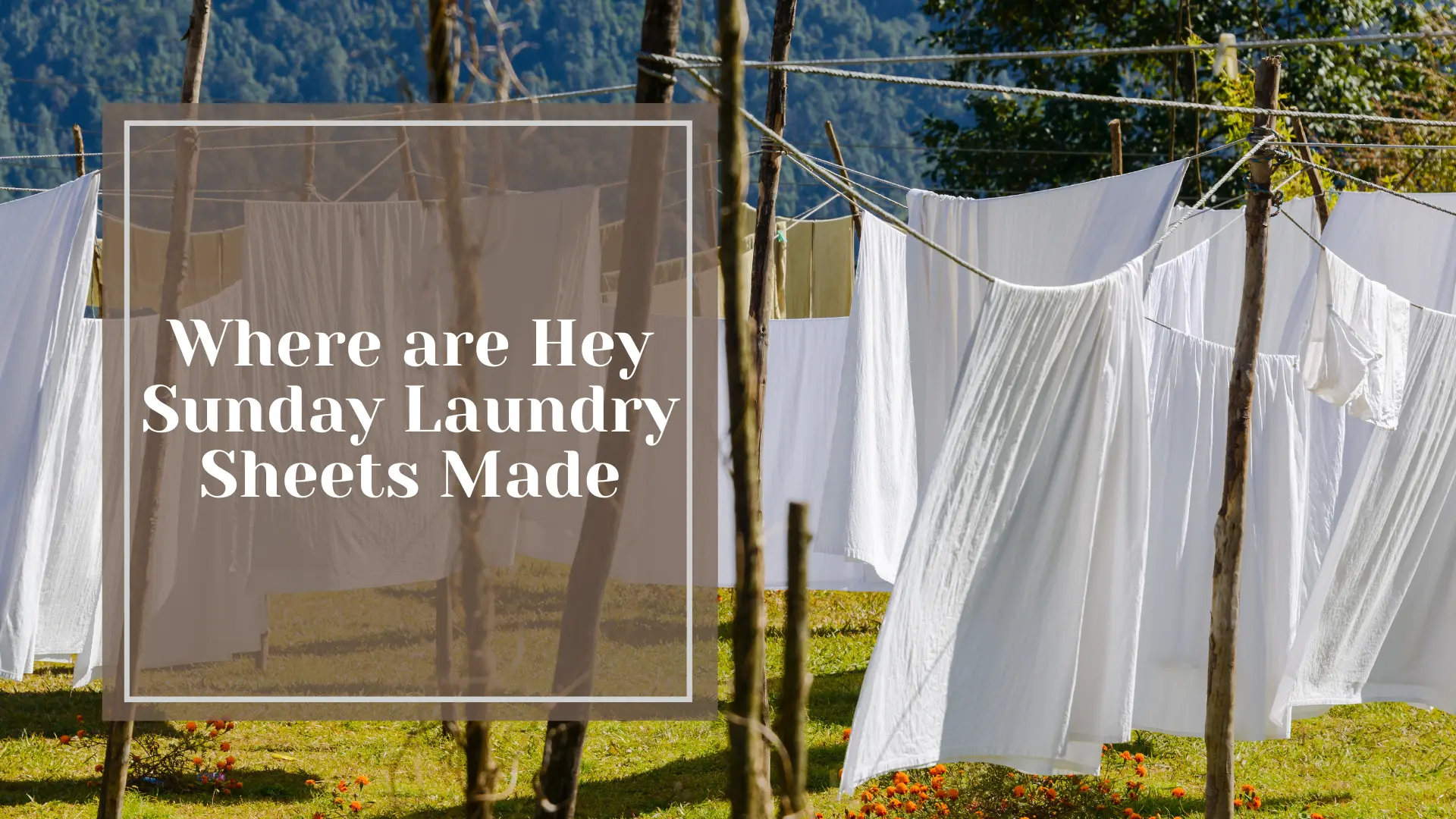 Where are Hey Sunday Laundry Sheets Made