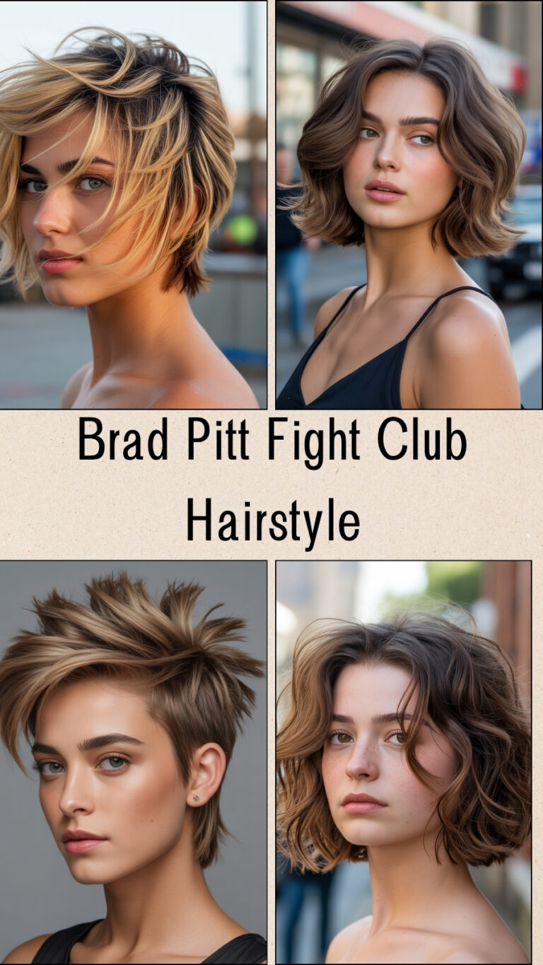 Brad Pitt Fight Club Hairstyle for Female