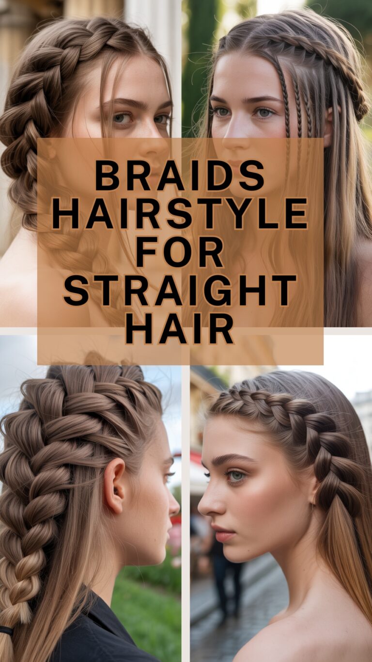 Braids Hairstyle for Straight Hair