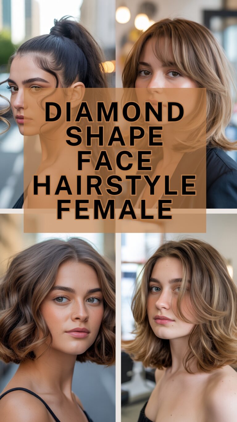 Diamond Shape Face Hairstyle Female