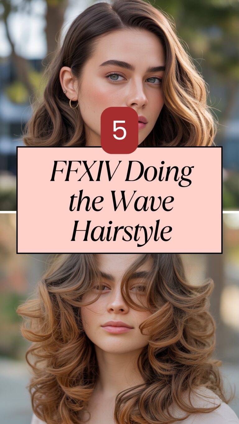 FFXIV Doing the Wave Hairstyle