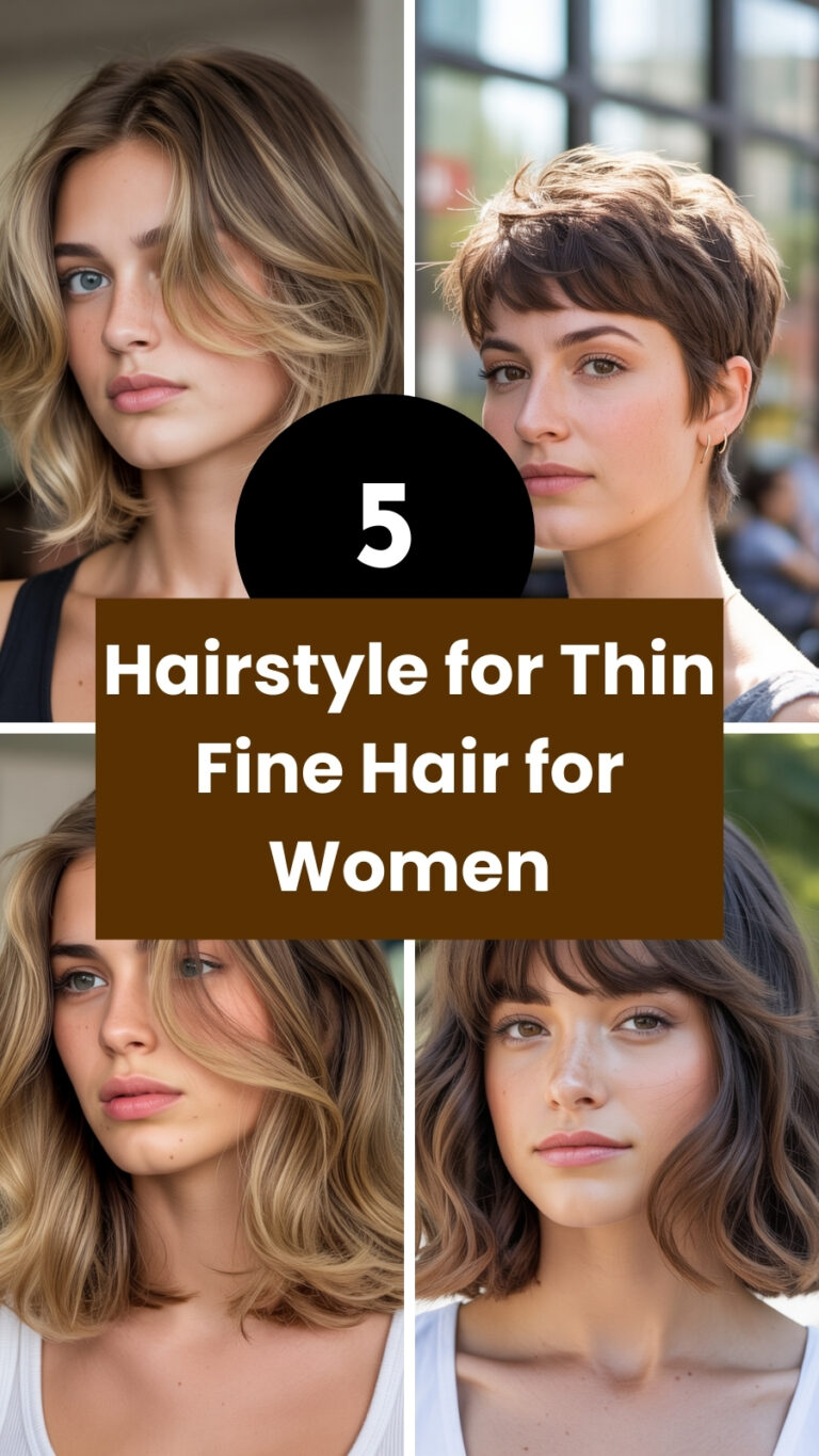 Hairstyle for Thin Fine Hair for Women