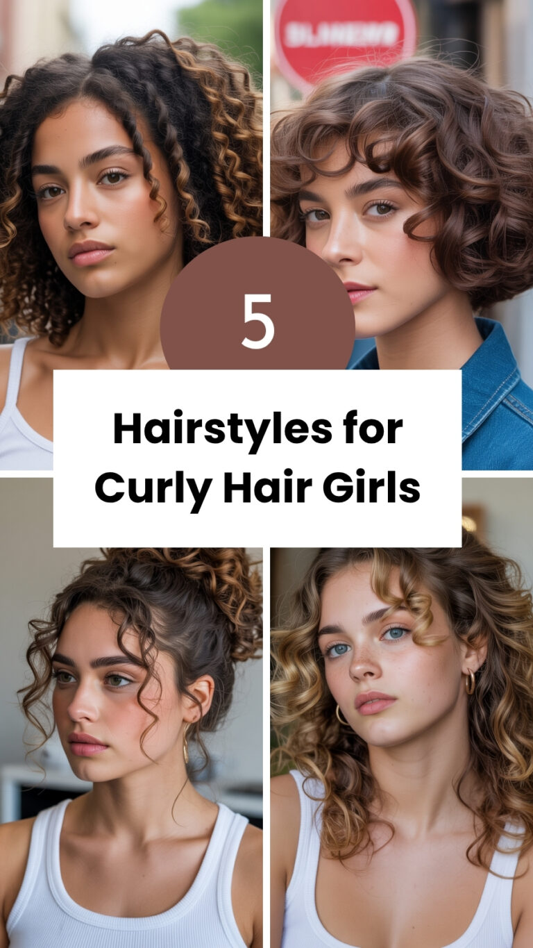 Hairstyles for Curly Hair Girls