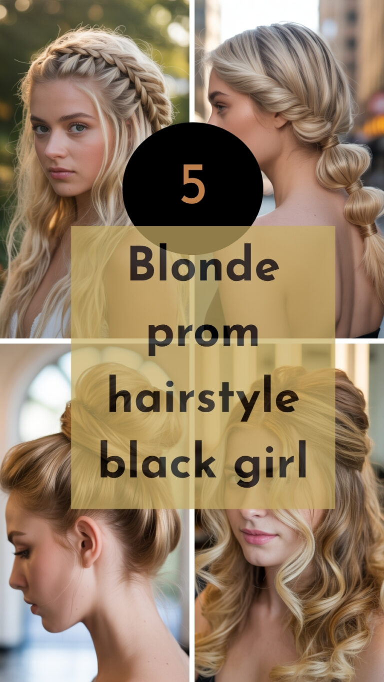 Blonde Prom Hairstyle for Black Girls