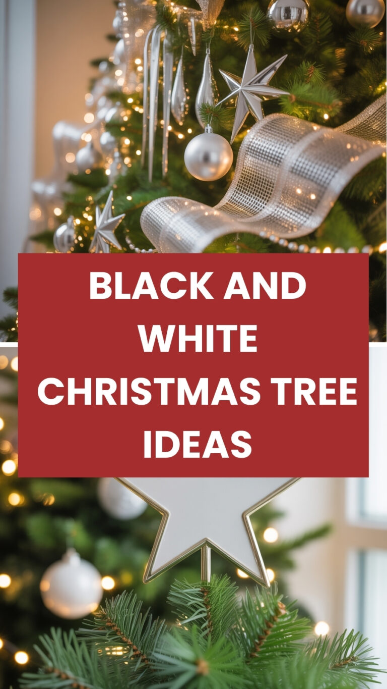 Black and White Christmas Tree Ideas