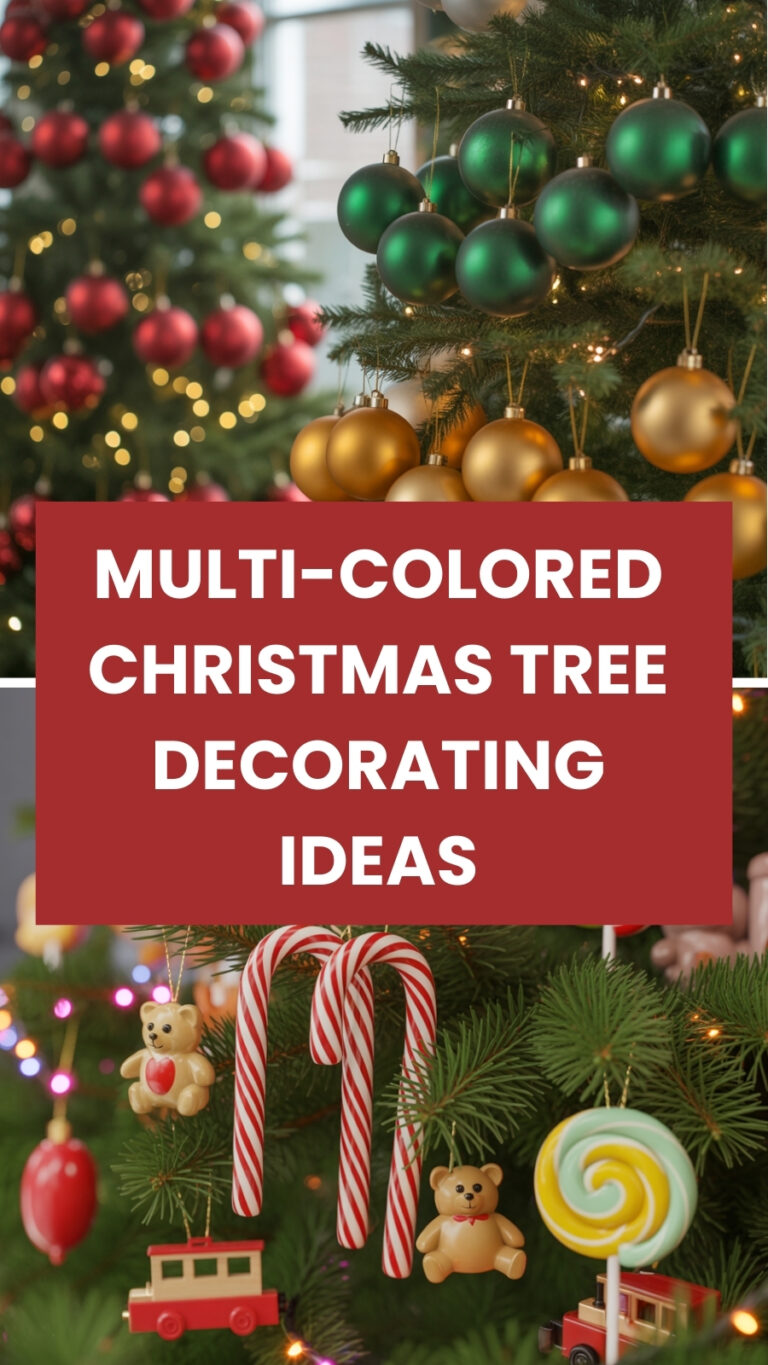 Multi-Colored Christmas Tree Decorating Ideas