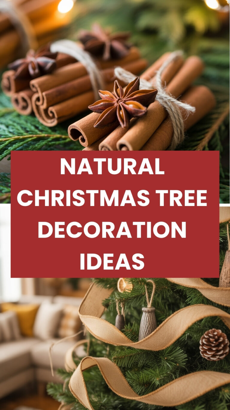 Natural Christmas Tree Decoration Ideas
