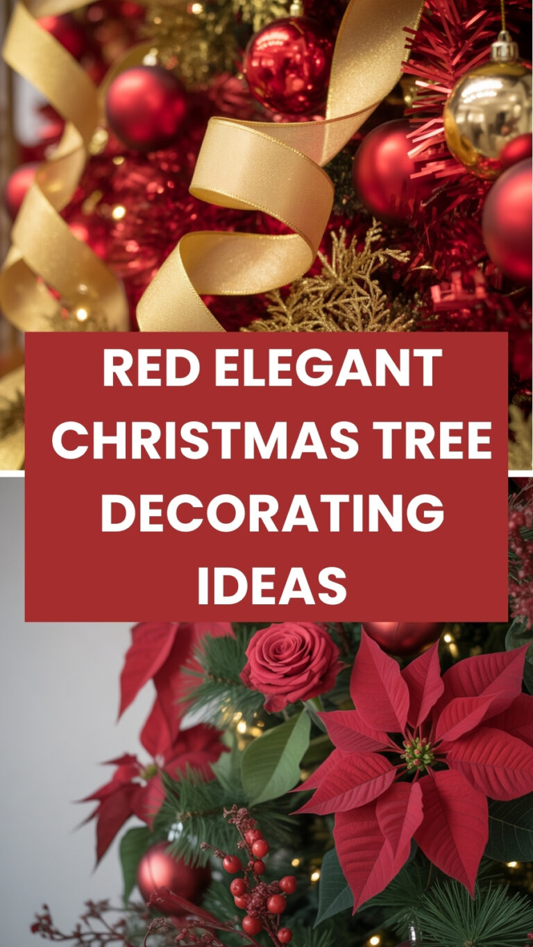 Red Elegant Christmas Tree Decorating Ideas