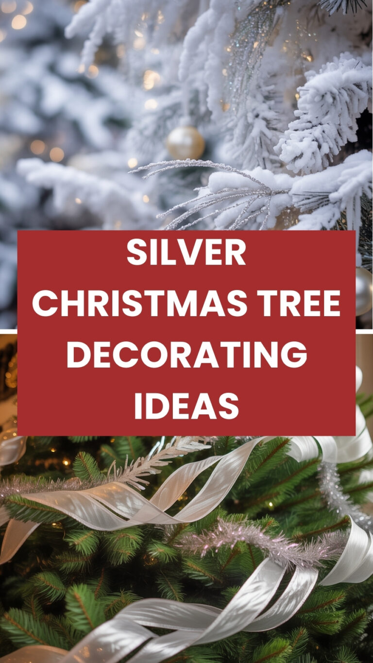 Silver Christmas Tree Decorating Ideas